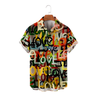 Majica kratkih rukava LGBT Rainbow Creative Classics Atraktivni dizajn Aloha košulja za mlade za poklon
