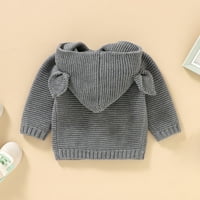 b Aby Girl Boy Knit Cardigan Duksevi Duksevi Tople vrhove TODDLER EAR Outerweard Jakna Outfit Objave