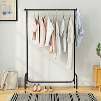 Sportaza stalak za odjeću na točkovima, stalak za teške uvjete za odjeću Samostojeći ormar za spavaću