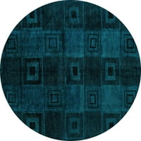 Ahgly Company u zatvorenom okruglom apstraktnoj svijetlo plavoj modernim prostirkama područja, 3 'runda
