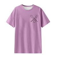 Zodggu Womens Tunic Midi T-majice Bluza TOPS ponude Letnje Crewneck Tees Leisure Labavi Ležerne prilike
