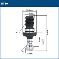 Povlačenje stud za zadržavanje BT BT 45 stupnjeva za vuču noktiju za CNC mlin alat