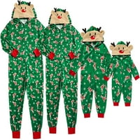 Porodica podudaranje božićne pidžame setovi xmas pjs dugih rukava Top i duge hlače za odmor za odmor