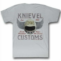 Evel knievel ikone knievel carine majica za odrasle kratke rukave