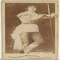 Mlle Toine, iz glumaca i glumica serije za Virginia Brights Cigaretes Poster Print