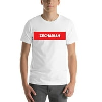 3xl Super crveni blok Zechariah kratki rukav pamučna majica s nedefiniranim poklonima