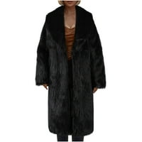 Zimski kaputi za žene Ženske dame Topla Fau ry kaput jakna zima isključuju gornju odjeću ovratniku