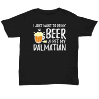 Pivo i dalmatinska majica za kućne ljubimce za dalmatinska pasa mama