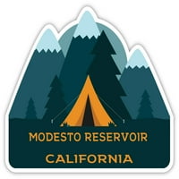 Akumulacija za modesto Kalifornija Suvenir Vinil naljepnica za naljepnicu Kamp TENT dizajn