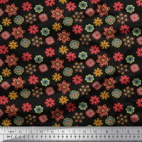 Tkanina Soimoi pamučna patka umjetničko cvjetno otisak šivaći dvorište tkanine