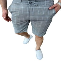 GRIANLOOK MENS TAGGY ELASTIC ELASTIC EIPE THORAKOVI PROVJERITE Ljetne kratke hlače u fitness srednjim