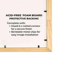 Frame Crni okvir za slike - Kompletan moderni foto okvir uključuje UV akril Sranjena stražara, besplatna kiselina