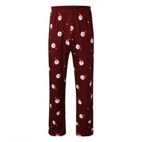 Rasvještene ponude za danas zkccnuk božićne pidžame za muške mame otisnute top + hlače Xmas Porodica