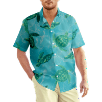 Havajske košulje muškarci Morske kornjače uzorak džep na prsima kratki rukav majica