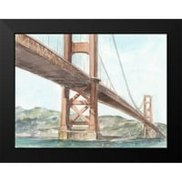 Harper, Ethan Crni modernog uokvirenog muzeja Art Print pod nazivom - Ikonični akvarelni most III