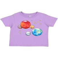 Inktastična planetarna playdate slatka zemlja, mars i moons poklon dječaka malih majica malih majica