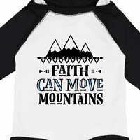 Inktastična vjera može premjestiti planine poklon baby girl dugi rukav bodysuit