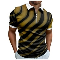 Hanas muške kratke rukave polo majice ovratnik golf majice slovo 3D ispis grafike Sport na otvorenom