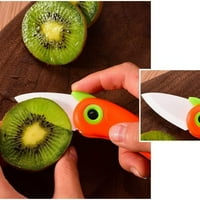 Keramičko pariranje nož kuhinjski nož oštro oštrica voće nož-narandžasta