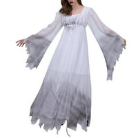 Njoeus žena Renesansa kostim Cosplay kostim srednjovjekovna haljina Halloween Elegantni dugi rukav Flowy