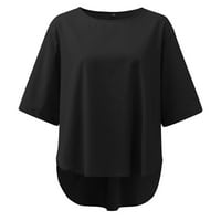 GACUW prevelizirane posteljine za žene vrhovi bluze s kratkim rukavima Torbeni fit pulover majice Majice