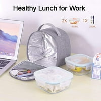 Borke Mala vrećica za ručak, za višekratnu izolirana mala veličina Mini ručak Bo ručak Cooler za žene