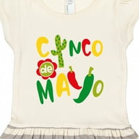 Inktastični cinco de Mayo-kaktus, paprika, cvijeće poklon toddler djevojka haljina