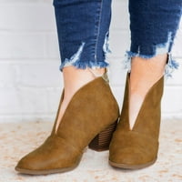 DMQupv Ženske koždine kožne kratke hlače Cipele Retro boots čizme čizme Ženske čizme kožne čizme za