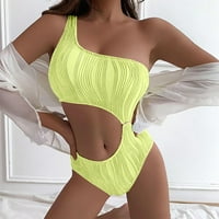 Giligiliso Clearence Jedan kupaći kostimi za žene, Fashionska dama koja sadrži ploču s prsima, tisak