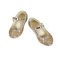 Sanviglor Girl Haljine cipele okrugle prste princeze cipele Chunky Block Mary Jane Vjenčanje Ležerne