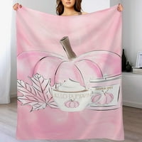 Halloween ćebad i bacač ružičasta bundeva choalloween fleece bacaju pokrivač za kauč na razvlačenje