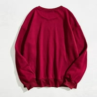KPOPLK Žene Prevelike dukseve Labavi mekani pulover s dugim rukavima Košulje Plus veličina okruglih