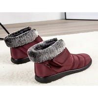 Gomelly Wone Toplo plišane čizme za snijeg kliznu na okruglim plijesnim plijenima Casual Outdoor Cipele