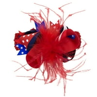 Dan zaljubljenih Dan Pokloni Dqueduo Američka zastava Kose luk za kosu elastična traka za kosu za Dan