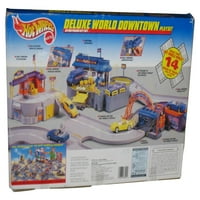Vrući točkovi Deluxe World World Toy Playset automobila -