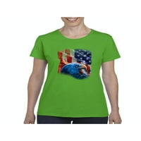Normalno je dosadno - Ženska majica kratki rukav, do žena Veličina 3XL - Američka zastava 4. jula