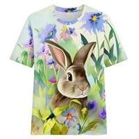 Sodopo Easter Bunny košulje Žene Slatka mama Zec Grafički tee Uskršnji merch koncertni odjeća Uskrsni