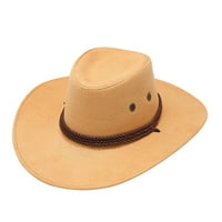 Dyfzdhu za odrasle Ležerne prilike punog ljeta Zapadna moda Kaubojski sunčani šešir Široka Putovanje