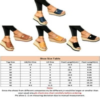 Daeful Women Ljetne sandale Papuče Mules Wedge Platform Heel Espadrille Casual Cipes