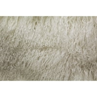 Bijeli tibetanska janjetina od nehrđajućeg čelika, presvlaka materijal: tibetanska ovčja koža, potrebna