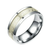 Duhgbne Fashion Jednostavni modni modni prsten sjaji fluorescentni prsten lično nakit Noćni klub Sjajni