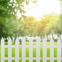 Postavlja bijelu plastičnu ogradu trajnu vrtu ograde za ogradu od korisnog travnjaka