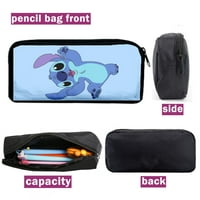 Cartoon Stitch crtani notebook ruksak + torba za ručak + futrola za olovku