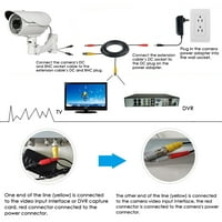 -Geek 50ft Siamese Video i sigurnosna kamera žica za kameru, unaprijed napravljen vremenski otporan