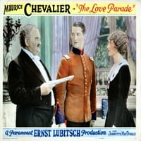 Ljubavna parada s lijeve Lionel Belmore Maurice Chevalier Jeanette MacDonald Movie Poster MasterPrint
