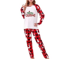 Clearsance Božićni pidžami Porodični Elk Reindeer Print Podudaranje za odmor za spavanje Xmas PJS set