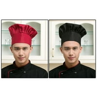 Općise Professional Stretchy Podesivi muškarci Cap Cuth Cook Baker Catering Chef Hat