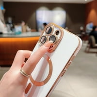 za iPhone 13, mantto [Podrška za magsafe] Tanak gumeni magnetski zaštitnik zaslona Luksuzni elegantni