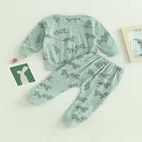 Gwiyeopda Kids Toddler Baby Boys Jesen odjeću Tiger Print Dukserice Pulover i dugena
