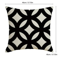Rustikalni jastuci za krevet crne bijele vodootporne zagrljaj jastuk za domaćinstvo dizajn uzorak pijesak